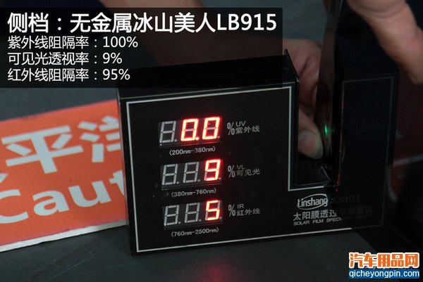 隔热膜性能对比测试