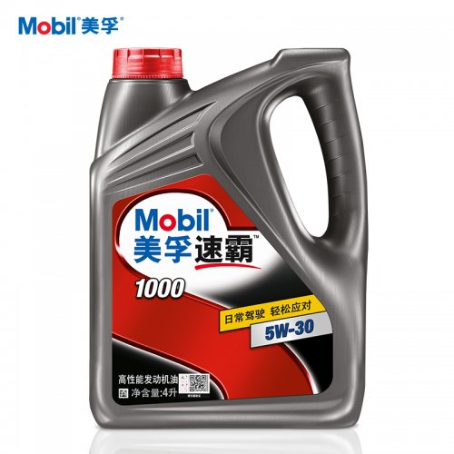 Mobil美孚速霸1000汽车润滑油4L API SN级机油